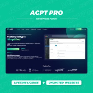 ACPT (Advanced Custom Post Types) Pro